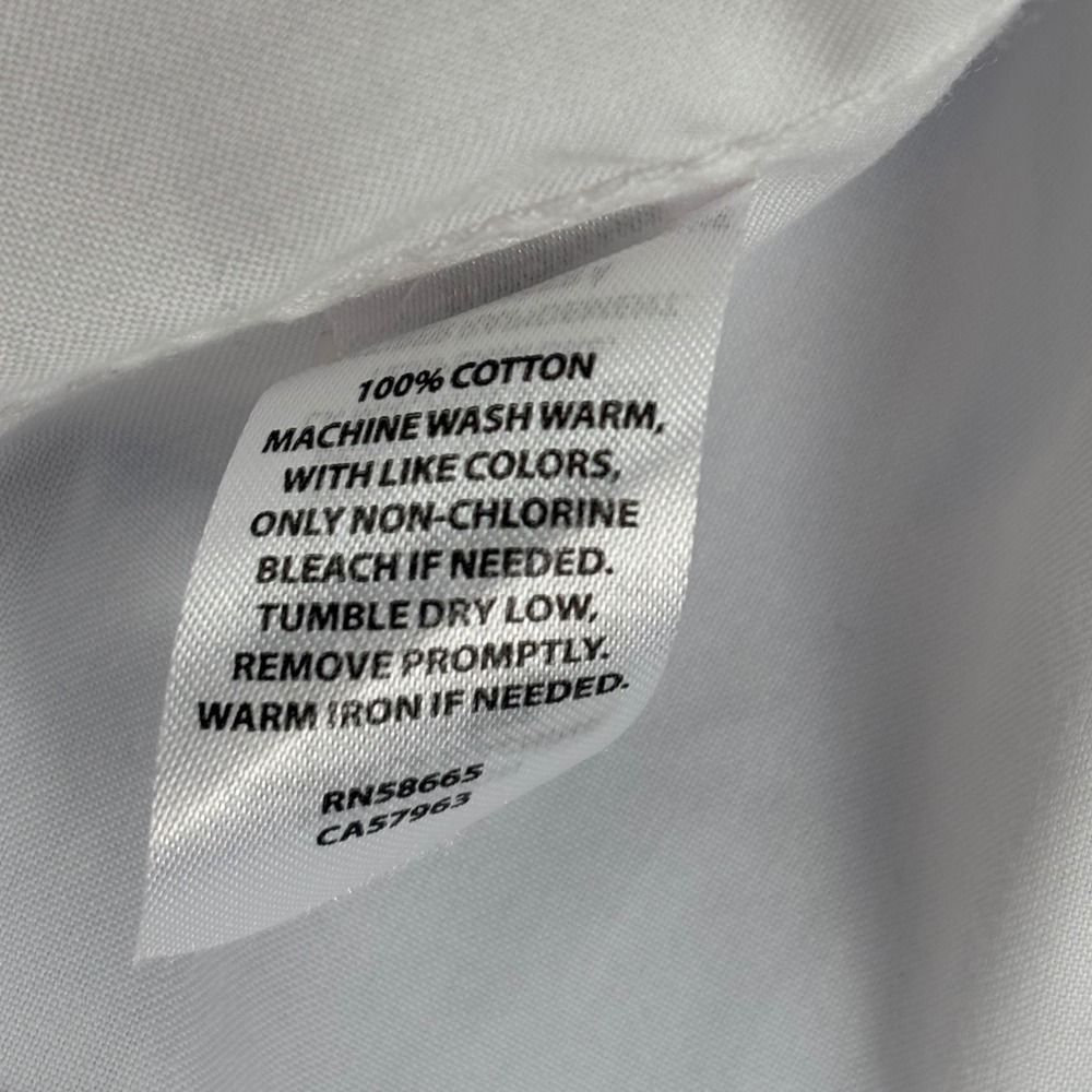 Lot of 2 Nordstrom Mens‎ Smartcare Trad Fit Dress Shirts Blue/White Btn Dwn 16.5 - Picture 7 of 8